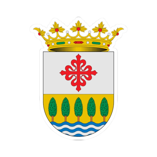 Escudo de Alamillo Ciudad Real (Spain) (Coat of Arms) STICKER Vinyl Kiss-Cut Decal 2 Inch White - The Sticker Space