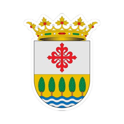 Escudo de Alamillo Ciudad Real (Spain) (Coat of Arms) STICKER Vinyl Kiss-Cut Decal 3 Inch White - The Sticker Space