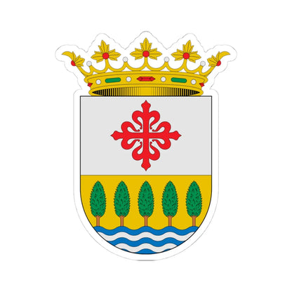 Escudo de Alamillo Ciudad Real (Spain) (Coat of Arms) STICKER Vinyl Kiss-Cut Decal 4 Inch White - The Sticker Space
