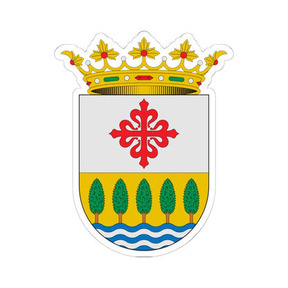 Escudo de Alamillo Ciudad Real (Spain) (Coat of Arms) STICKER Vinyl Kiss-Cut Decal 6 Inch White - The Sticker Space