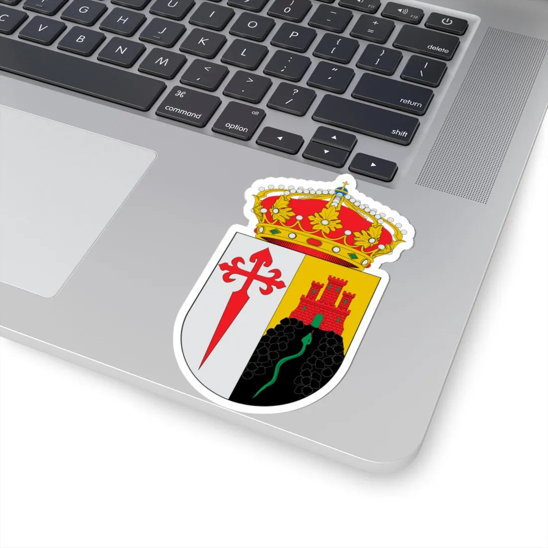 Escudo de Alange (Spain) (Coat of Arms) STICKER Vinyl Kiss-Cut Decal - The Sticker Space