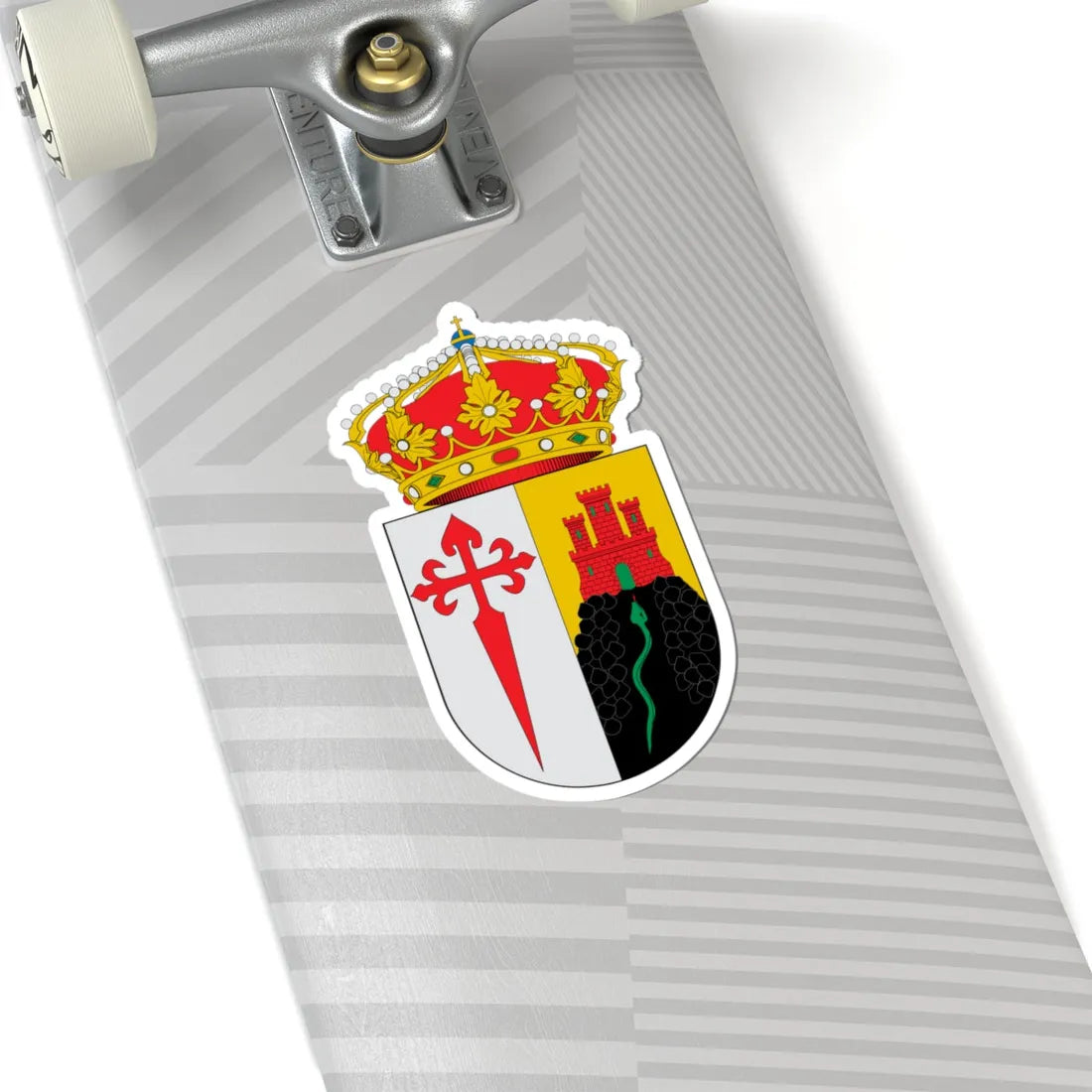 Escudo de Alange (Spain) (Coat of Arms) STICKER Vinyl Kiss-Cut Decal - The Sticker Space