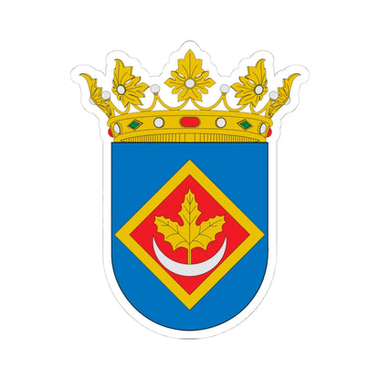 Escudo de Alarba-Zaragoza (Spain) (Coat of Arms) STICKER Vinyl Kiss-Cut Decal 4 Inch White - The Sticker Space