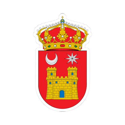 Escudo de Alarcón (Spain) (Coat of Arms) STICKER Vinyl Kiss-Cut Decal 3 Inch White - The Sticker Space
