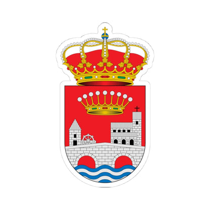 Escudo de Albaladejo del Cuende Cuenca (Spain) (Coat of Arms) STICKER Vinyl Kiss-Cut Decal 4 Inch White - The Sticker Space