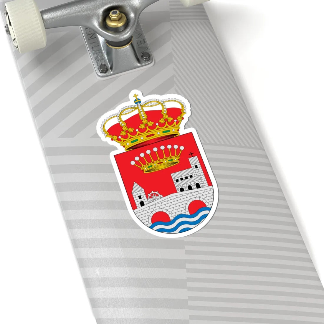 Escudo de Albaladejo del Cuende Cuenca (Spain) (Coat of Arms) STICKER Vinyl Kiss-Cut Decal - The Sticker Space