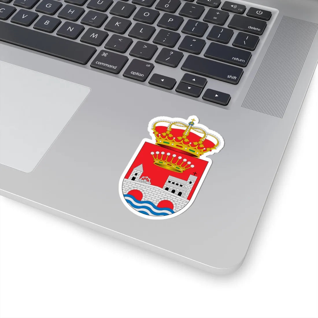 Escudo de Albaladejo del Cuende Cuenca (Spain) (Coat of Arms) STICKER Vinyl Kiss-Cut Decal - The Sticker Space