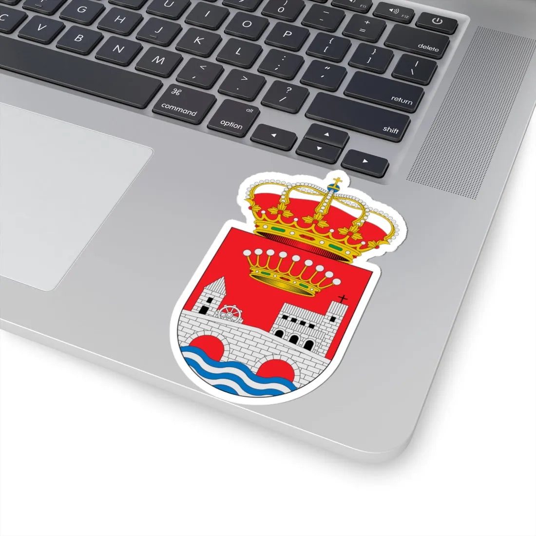 Escudo de Albaladejo del Cuende Cuenca (Spain) (Coat of Arms) STICKER Vinyl Kiss-Cut Decal - The Sticker Space