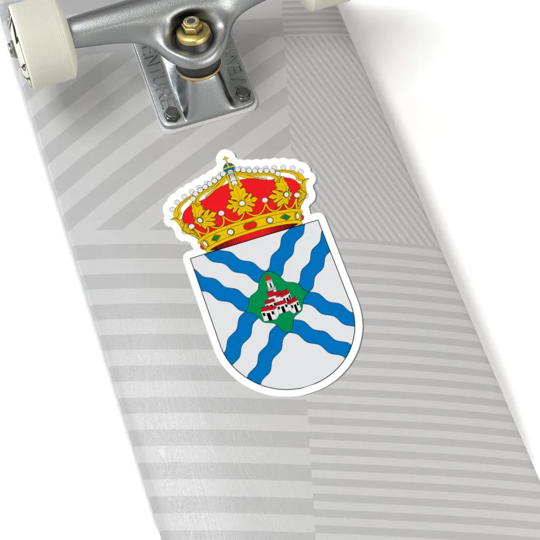 Escudo de Albalatillo (Spain) (Coat of Arms) STICKER Vinyl Kiss-Cut Decal - The Sticker Space