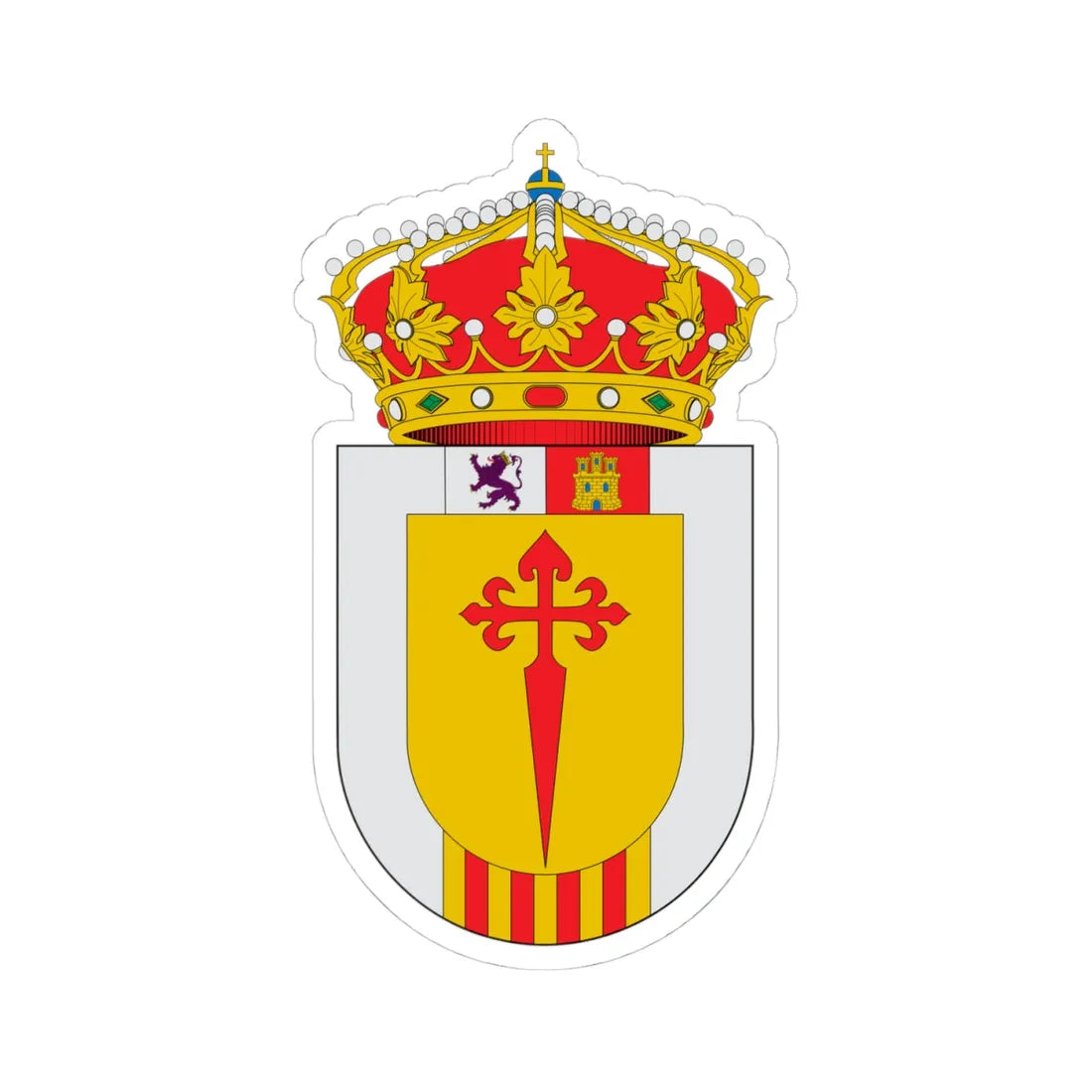 Escudo de Albanchez de Mágina (Spain) (Coat of Arms) STICKER Vinyl Kiss-Cut Decal - The Sticker Space