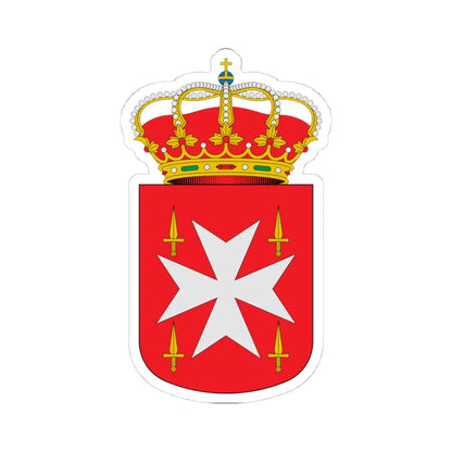 Escudo de Albares Guadalajara (Spain) (Coat of Arms) STICKER Vinyl Kiss-Cut Decal 4 Inch White - The Sticker Space