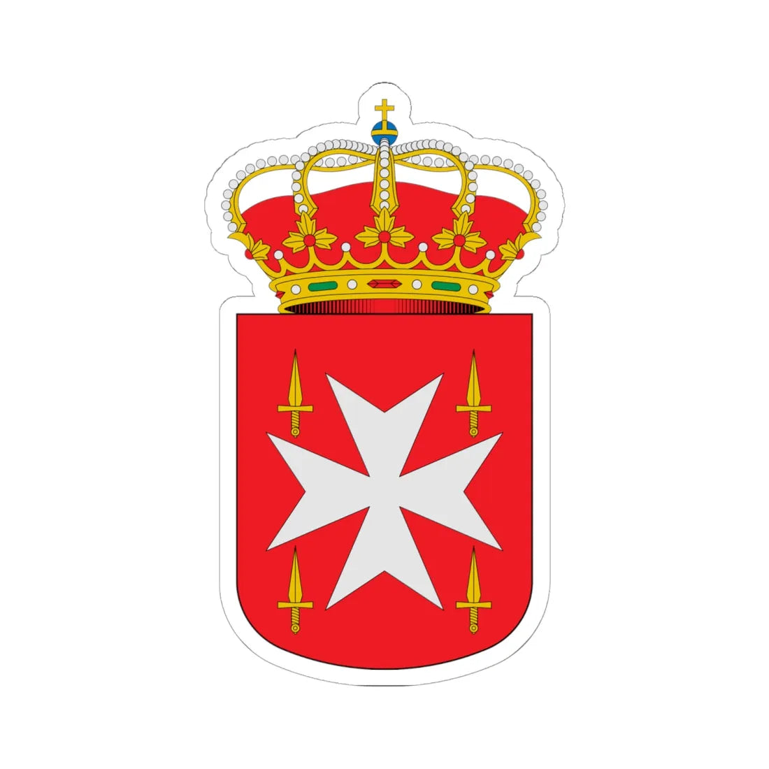 Escudo de Albares Guadalajara (Spain) (Coat of Arms) STICKER Vinyl Kiss-Cut Decal - The Sticker Space