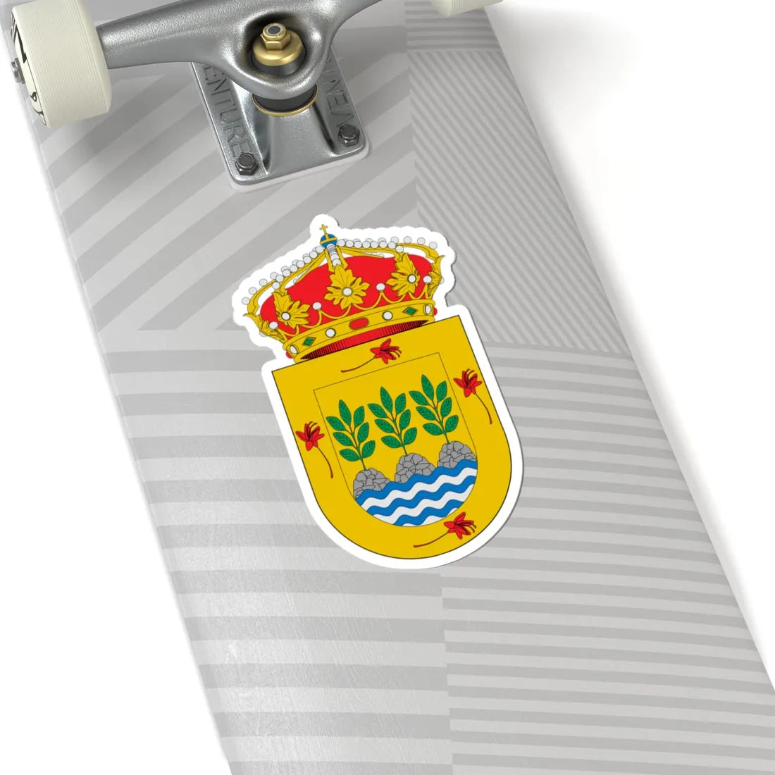 Escudo de Albatana (Spain) (Coat of Arms) STICKER Vinyl Kiss-Cut Decal - The Sticker Space
