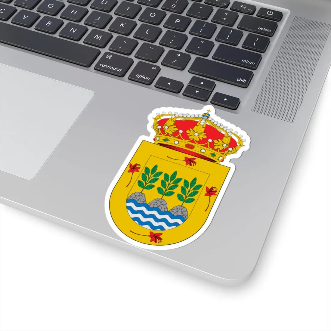 Escudo de Albatana (Spain) (Coat of Arms) STICKER Vinyl Kiss-Cut Decal - The Sticker Space