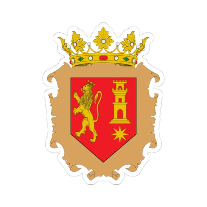 Escudo de Alberite-La Rioja (Spain) (Coat of Arms) STICKER Vinyl Kiss-Cut Decal 4 Inch White - The Sticker Space