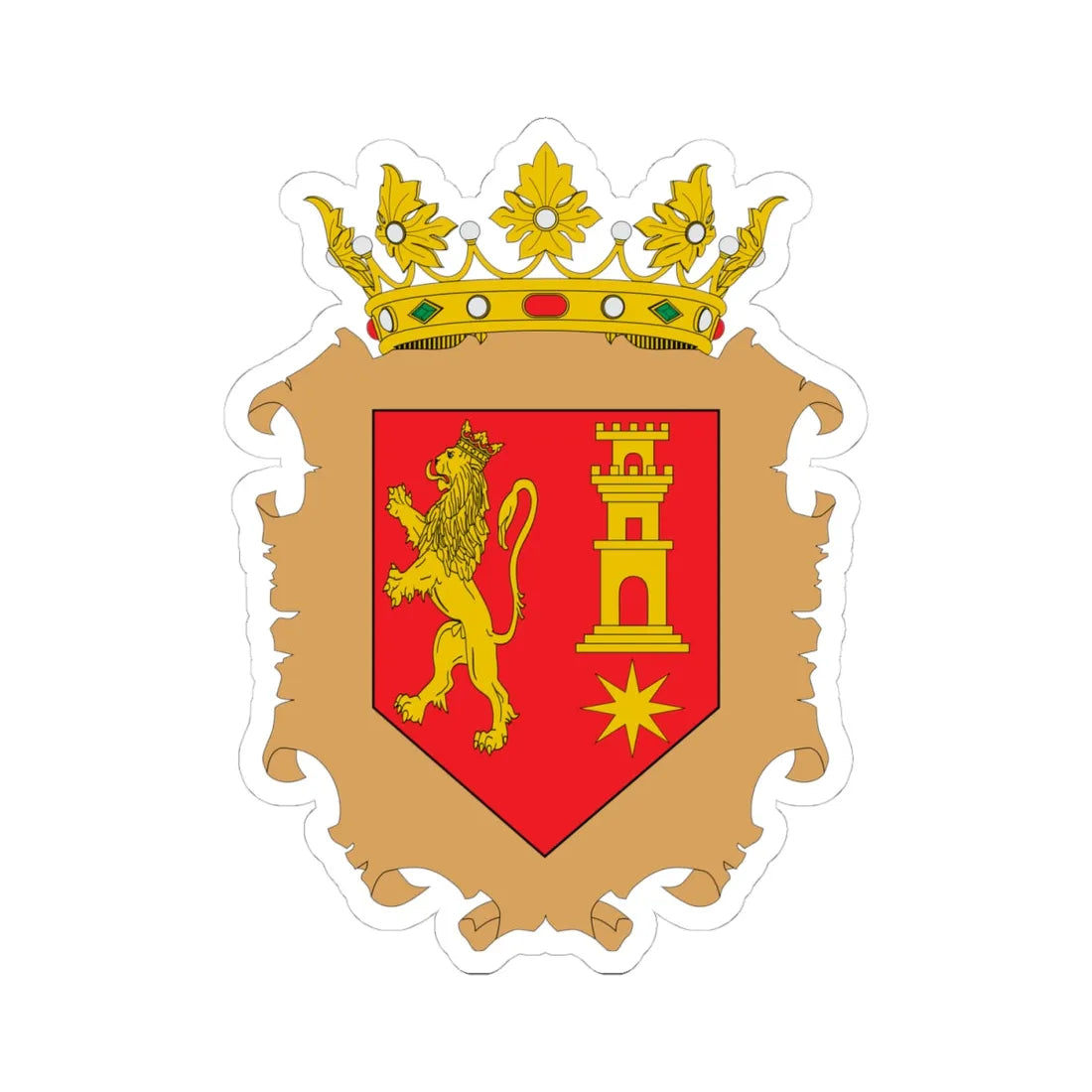 Escudo de Alberite-La Rioja (Spain) (Coat of Arms) STICKER Vinyl Kiss-Cut Decal - The Sticker Space