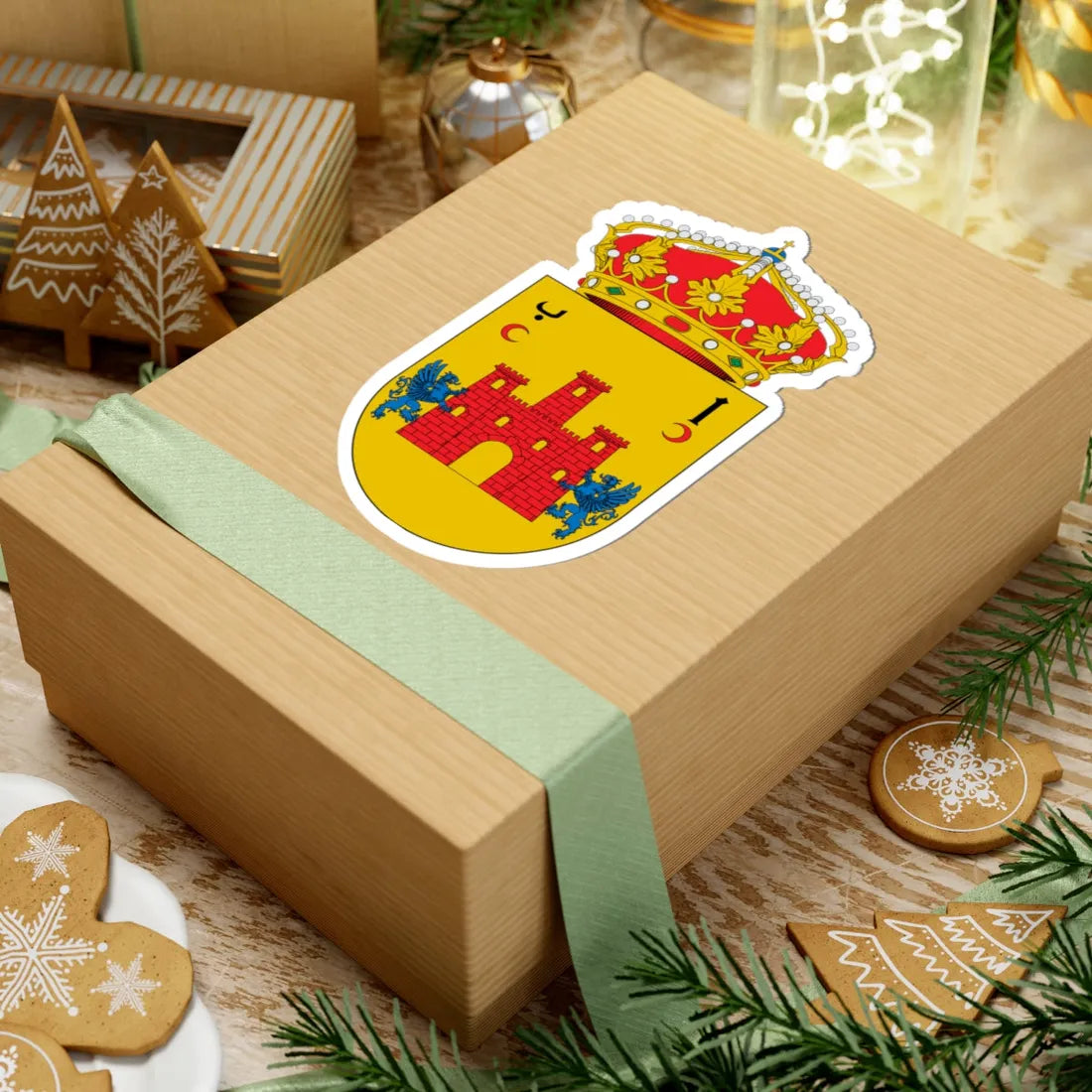 Escudo de Albeta (Spain) (Coat of Arms) STICKER Vinyl Kiss-Cut Decal - The Sticker Space