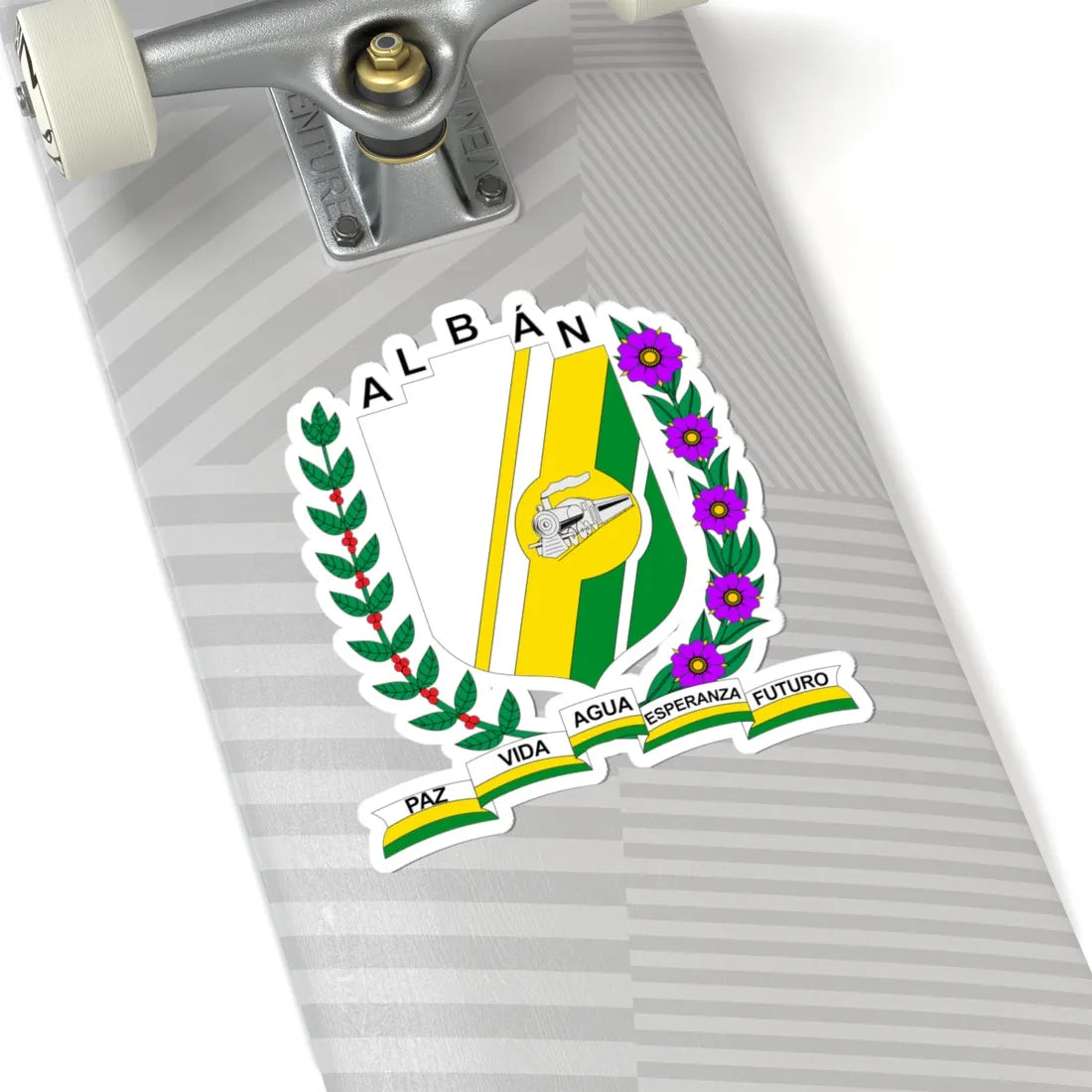 Escudo de Albán - Cundinamarca (Colombia) (Coat of Arms) STICKER Vinyl Kiss-Cut Decal - The Sticker Space