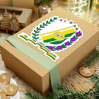 Escudo de Albán - Cundinamarca (Colombia) (Coat of Arms) STICKER Vinyl Kiss-Cut Decal - The Sticker Space