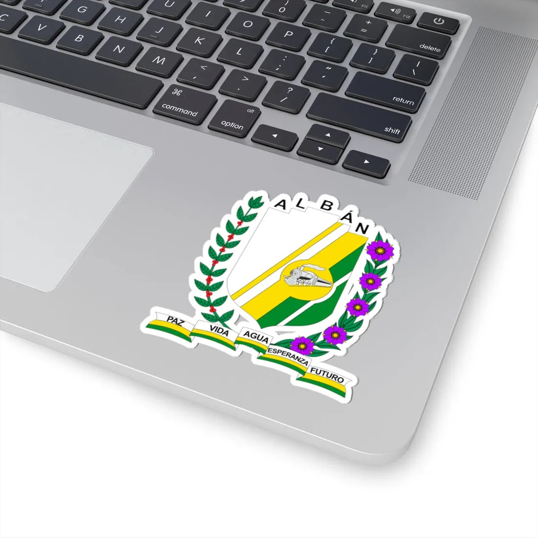 Escudo de Albán - Cundinamarca (Colombia) (Coat of Arms) STICKER Vinyl Kiss-Cut Decal - The Sticker Space