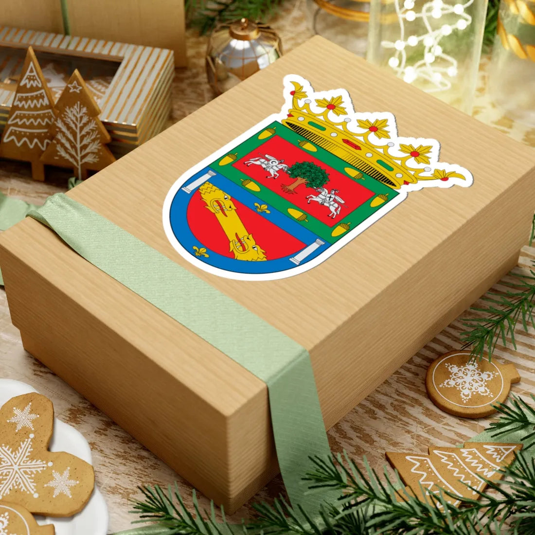 Escudo de Albolote Granada (Spain) (Coat of Arms) STICKER Vinyl Kiss-Cut Decal - The Sticker Space