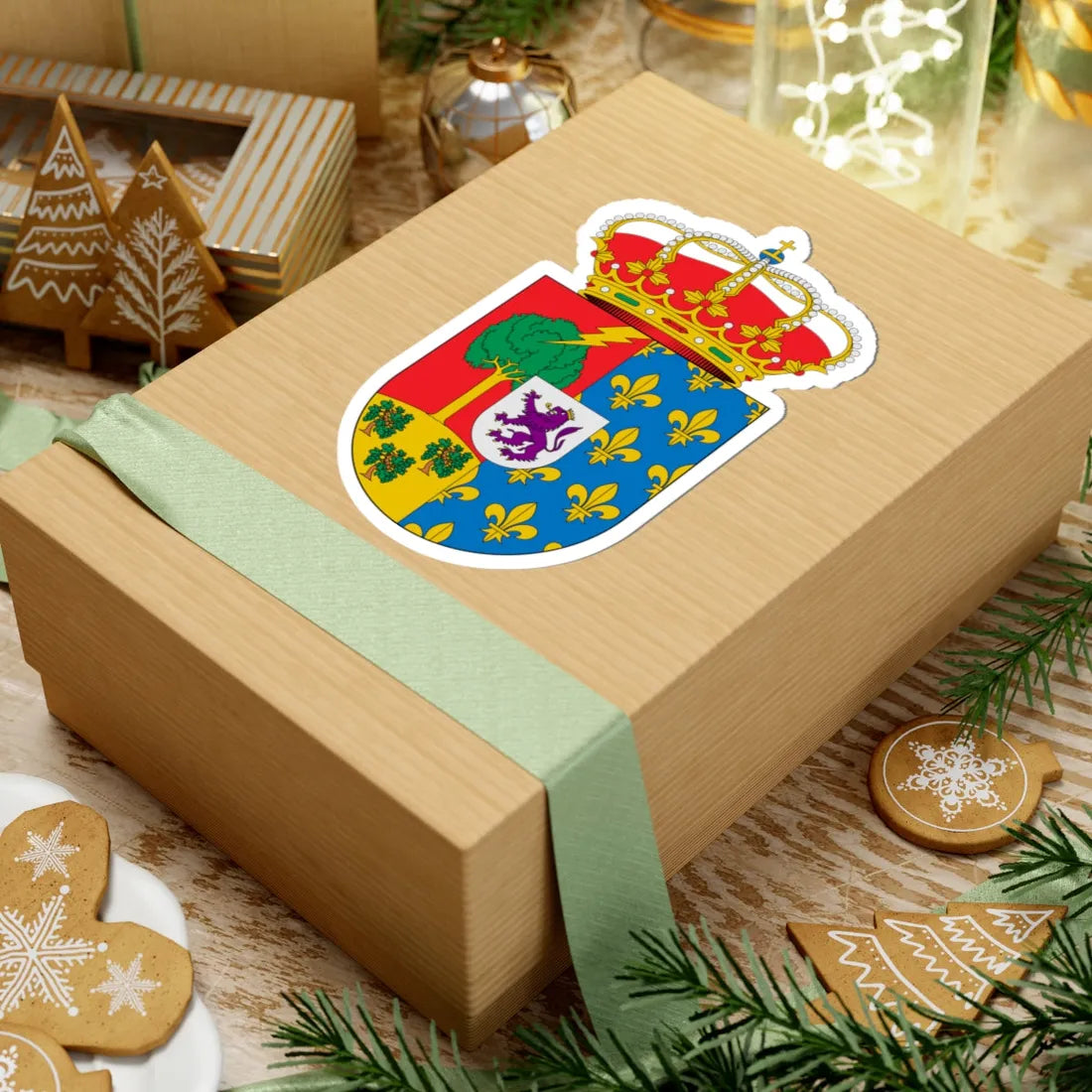 Escudo de Albondón Granada (Spain) (Coat of Arms) STICKER Vinyl Kiss-Cut Decal - The Sticker Space