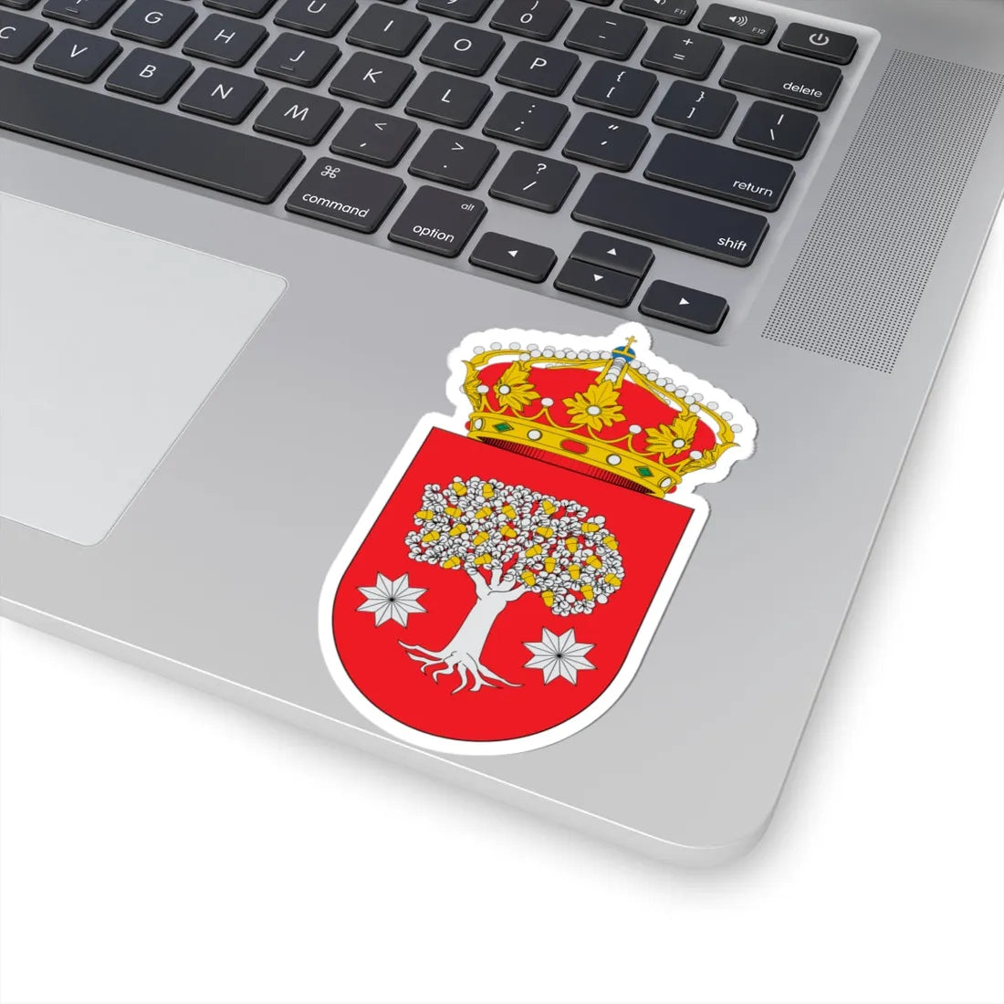 Escudo de Alburquerque (Spain) (Coat of Arms) STICKER Vinyl Kiss-Cut Decal - The Sticker Space