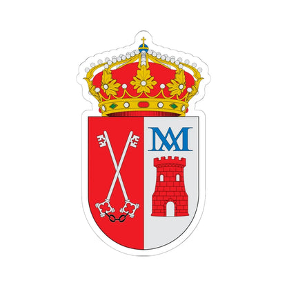 Escudo de Alcadozo (Spain) (Coat of Arms) STICKER Vinyl Kiss-Cut Decal 6 Inch White - The Sticker Space