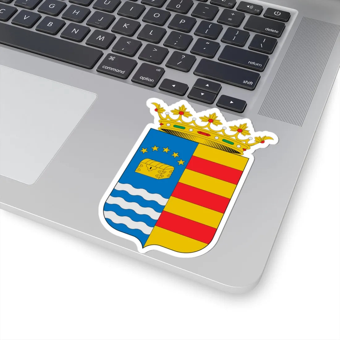 Escudo de Alcaine Teruel (Spain) (Coat of Arms) STICKER Vinyl Kiss-Cut Decal - The Sticker Space