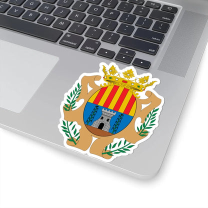Escudo de Alcañiz (Spain) (Coat of Arms) STICKER Vinyl Kiss-Cut Decal - The Sticker Space