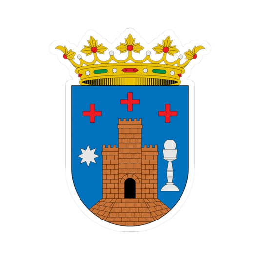 Escudo de Alcalá de Chivert Castellón (Spain) (Coat of Arms) STICKER Vinyl Kiss-Cut Decal 2 Inch White - The Sticker Space