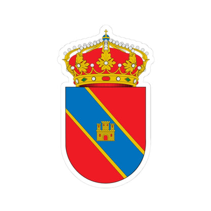Escudo de Alcalá de Ebro (Spain) (Coat of Arms) STICKER Vinyl Kiss-Cut Decal 3 Inch White - The Sticker Space