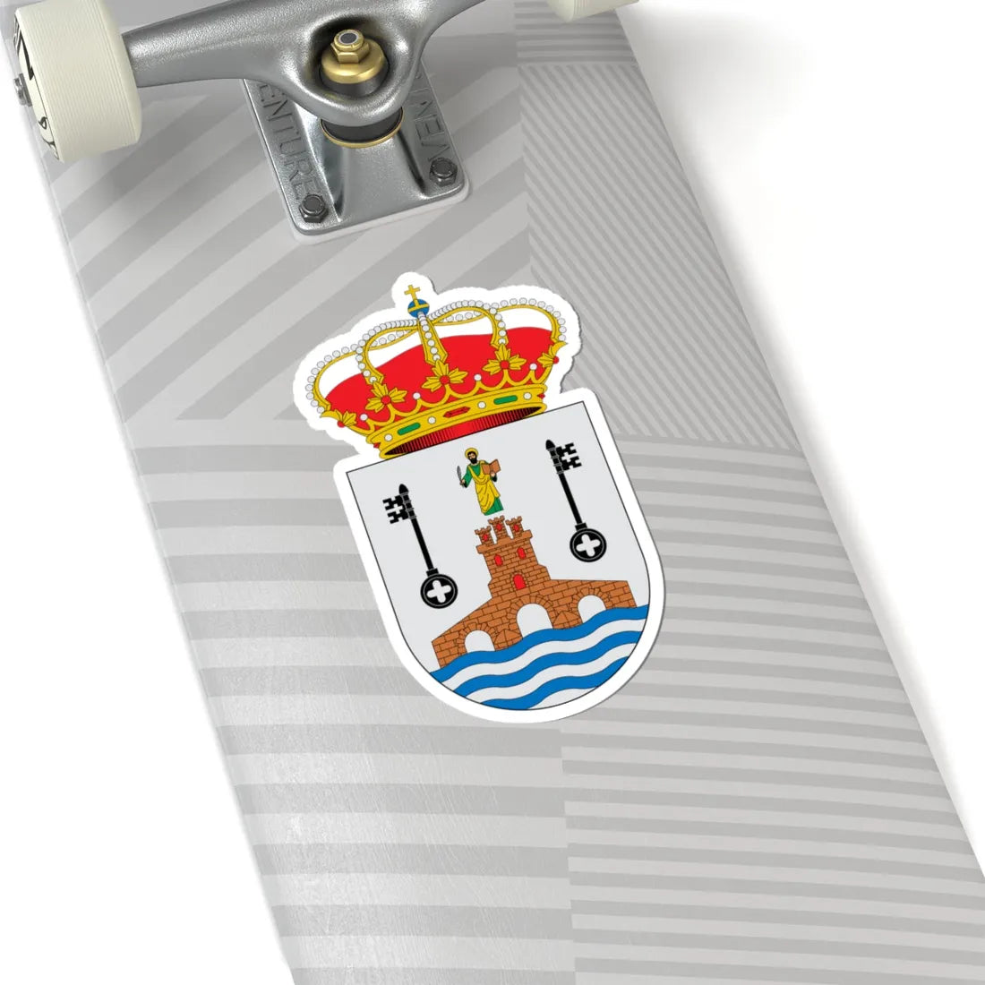 Escudo de Alcalá de Guadaíra Sevilla 2 (Spain) (Coat of Arms) STICKER Vinyl Kiss-Cut Decal - The Sticker Space