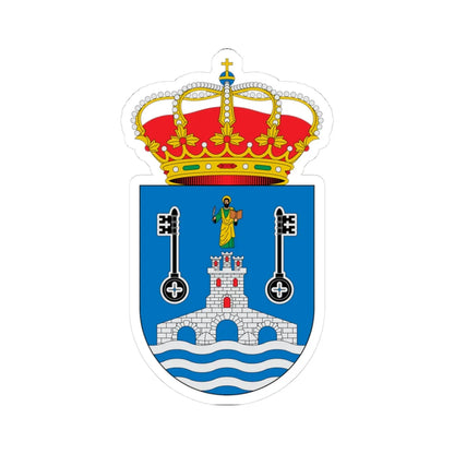 Escudo de Alcalá de Guadaíra Sevilla (Spain) (Coat of Arms) STICKER Vinyl Kiss-Cut Decal 3 Inch White - The Sticker Space