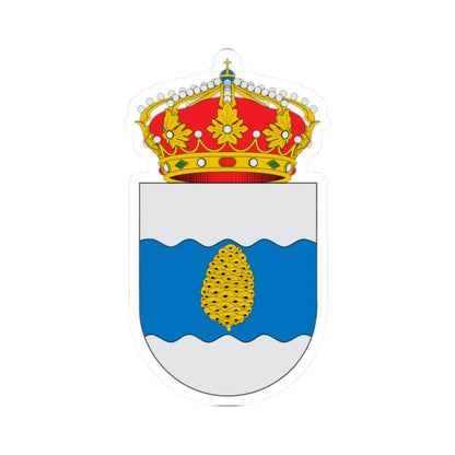 Escudo de Alcalá de Gurrea (Spain) (Coat of Arms) STICKER Vinyl Kiss-Cut Decal 2 Inch White - The Sticker Space