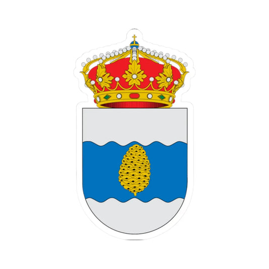 Escudo de Alcalá de Gurrea (Spain) (Coat of Arms) STICKER Vinyl Kiss-Cut Decal 2 Inch White - The Sticker Space