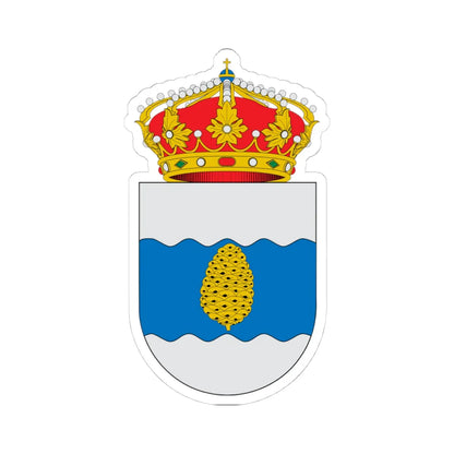 Escudo de Alcalá de Gurrea (Spain) (Coat of Arms) STICKER Vinyl Kiss-Cut Decal 4 Inch White - The Sticker Space