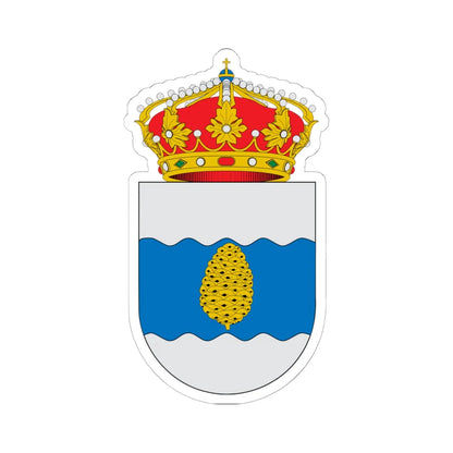 Escudo de Alcalá de Gurrea (Spain) (Coat of Arms) STICKER Vinyl Kiss-Cut Decal 6 Inch White - The Sticker Space
