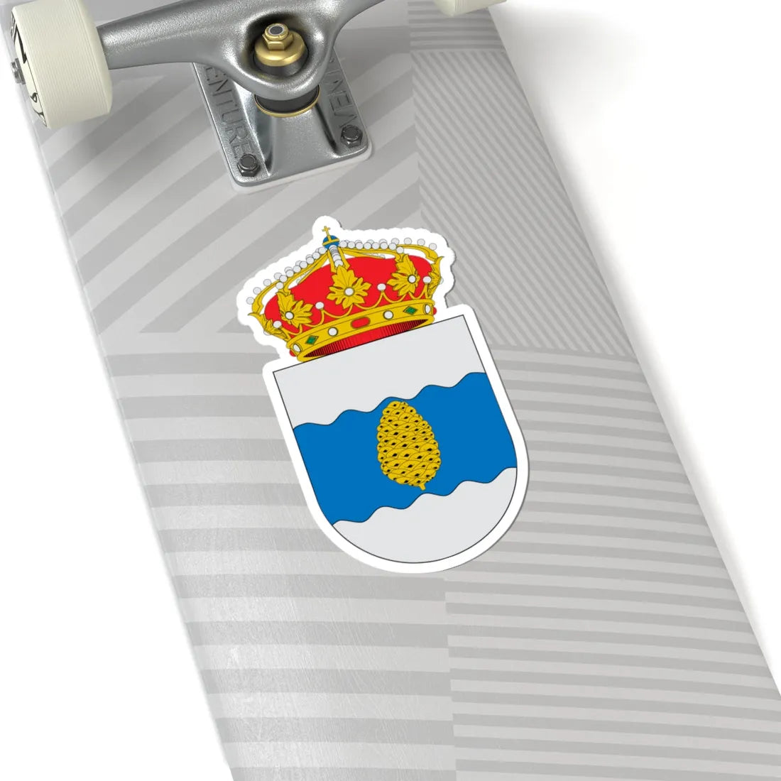 Escudo de Alcalá de Gurrea (Spain) (Coat of Arms) STICKER Vinyl Kiss-Cut Decal - The Sticker Space