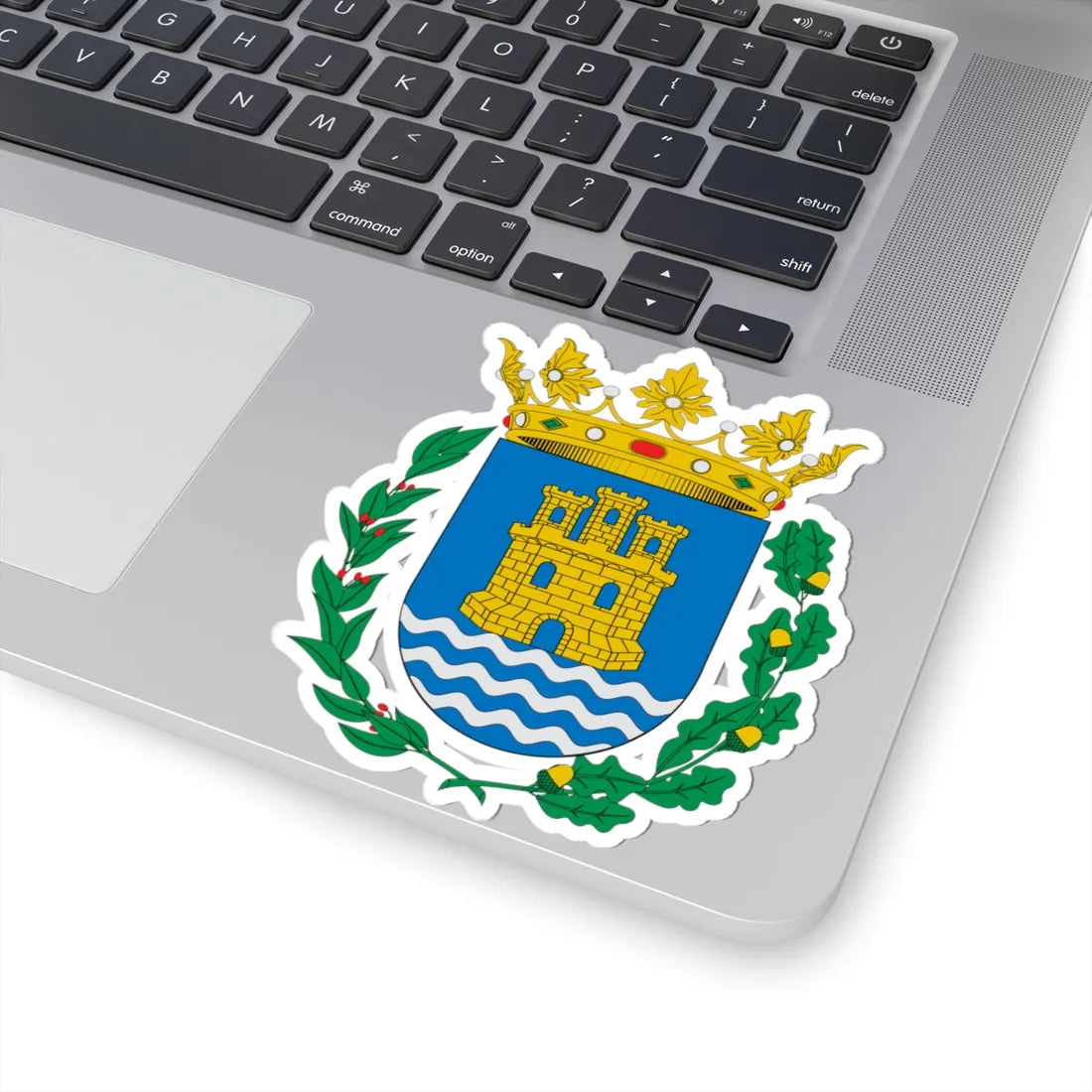 Escudo de Alcalá de Henares alternativo (Spain) (Coat of Arms) STICKER Vinyl Kiss-Cut Decal - The Sticker Space