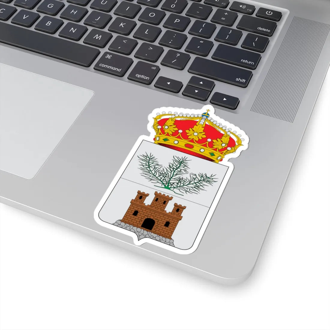 Escudo de Alcalá de la Selva (Spain) (Coat of Arms) STICKER Vinyl Kiss-Cut Decal - The Sticker Space