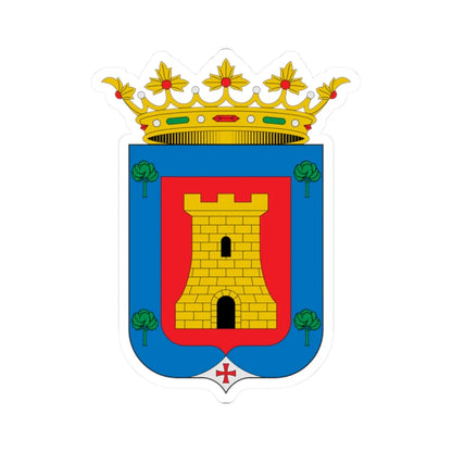 Escudo de Alcalá de la Vega Cuenca (Spain) (Coat of Arms) STICKER Vinyl Kiss-Cut Decal 2 Inch White - The Sticker Space