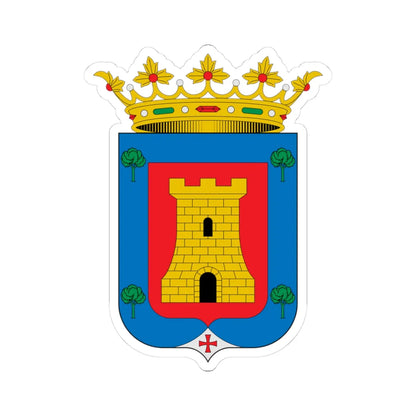 Escudo de Alcalá de la Vega Cuenca (Spain) (Coat of Arms) STICKER Vinyl Kiss-Cut Decal 3 Inch White - The Sticker Space
