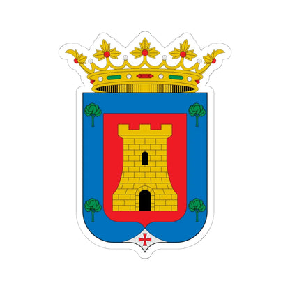 Escudo de Alcalá de la Vega Cuenca (Spain) (Coat of Arms) STICKER Vinyl Kiss-Cut Decal 6 Inch White - The Sticker Space