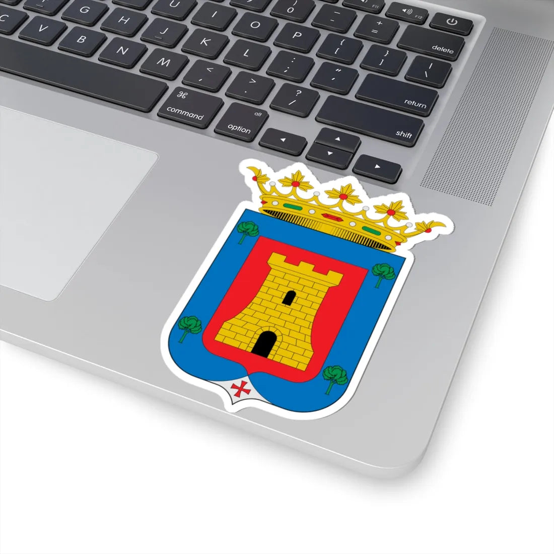 Escudo de Alcalá de la Vega Cuenca (Spain) (Coat of Arms) STICKER Vinyl Kiss-Cut Decal - The Sticker Space