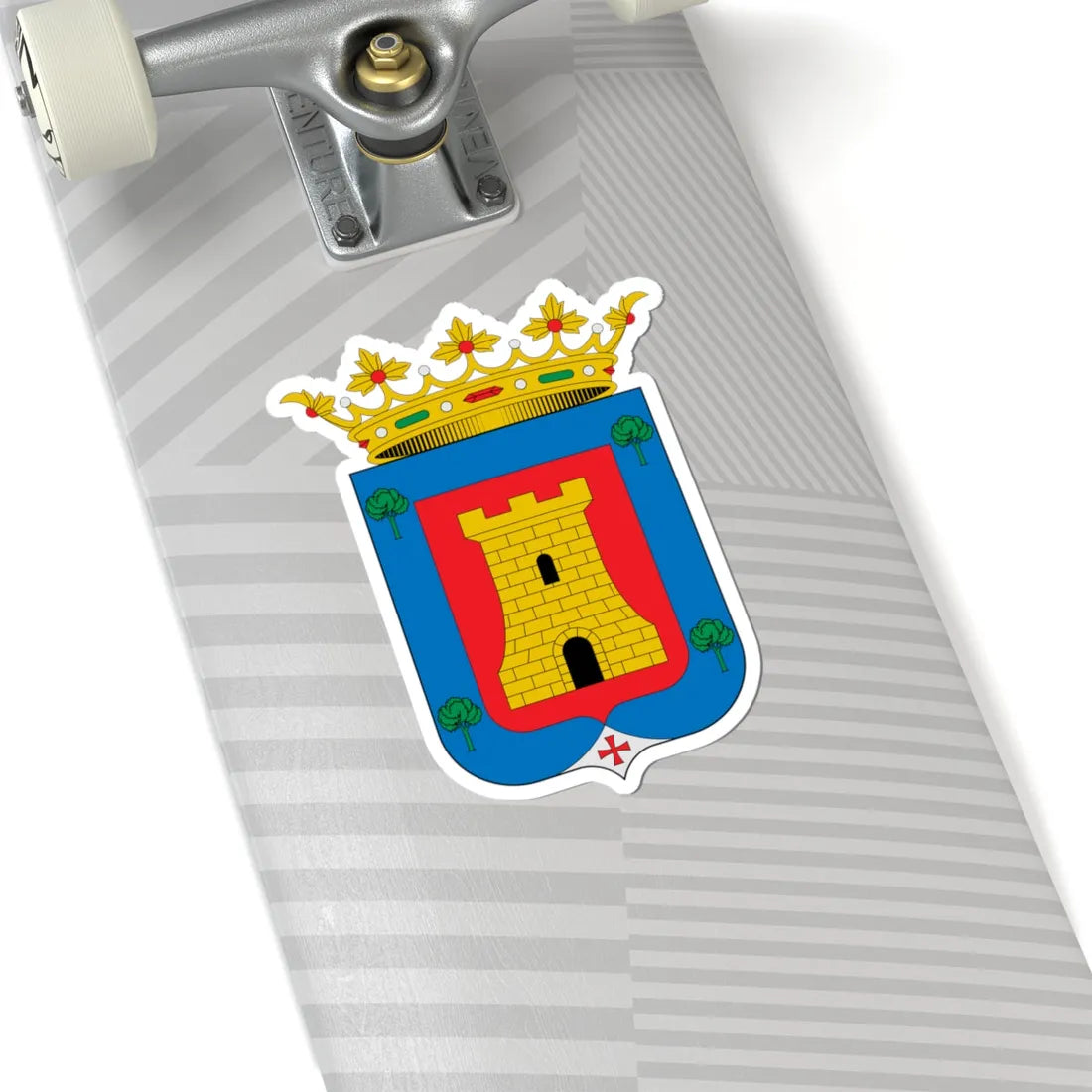 Escudo de Alcalá de la Vega Cuenca (Spain) (Coat of Arms) STICKER Vinyl Kiss-Cut Decal - The Sticker Space