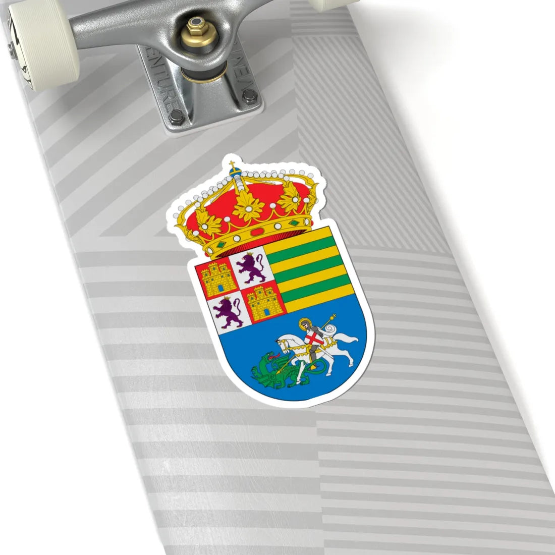 Escudo de Alcalá de los Gazules (Spain) (Coat of Arms) STICKER Vinyl Kiss-Cut Decal - The Sticker Space