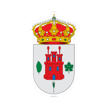 Escudo de Alcalá de Moncayo (Spain) (Coat of Arms) STICKER Vinyl Kiss-Cut Decal 2 Inch White - The Sticker Space