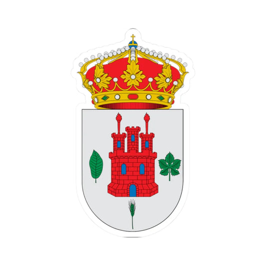Escudo de Alcalá de Moncayo (Spain) (Coat of Arms) STICKER Vinyl Kiss-Cut Decal 2 Inch White - The Sticker Space