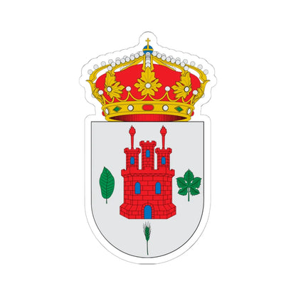 Escudo de Alcalá de Moncayo (Spain) (Coat of Arms) STICKER Vinyl Kiss-Cut Decal 6 Inch White - The Sticker Space